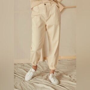 Joie Clive Elastic Hem Pants - Bleached Stone 0